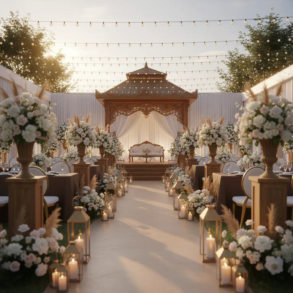 venue pernikahan purwakarta dengan layout akad dan resepsi elegan