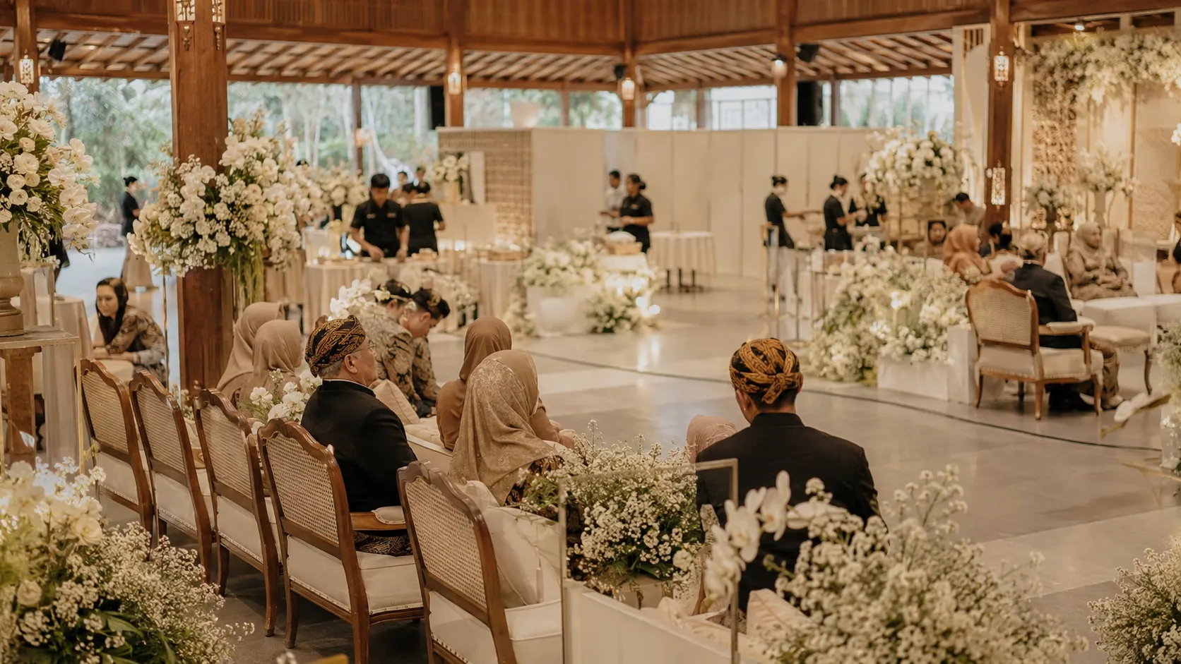 Dekorasi wedding Purwakarta untuk resepsi dan flow tamu keluarga