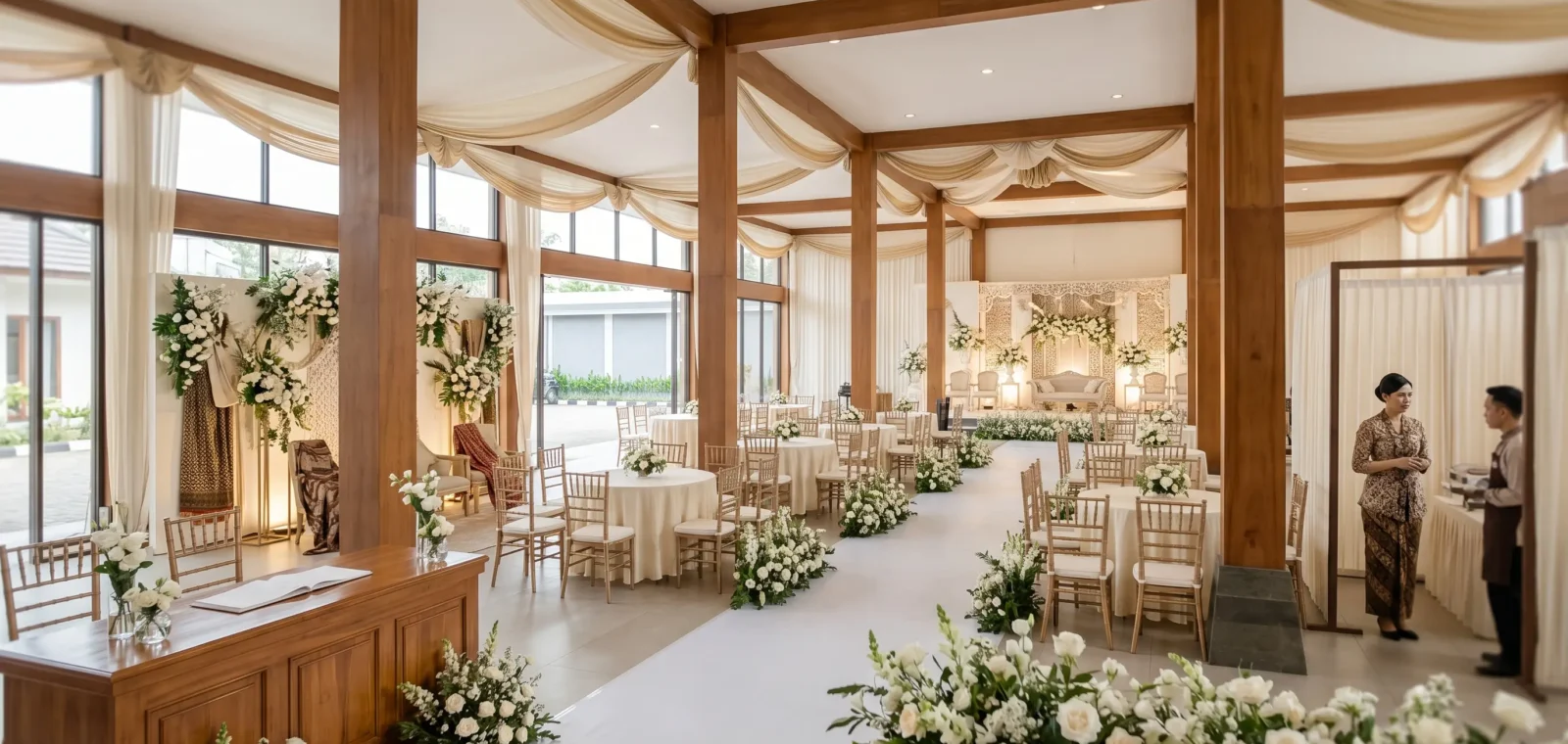 Gedung wedding terdekat Purwakarta untuk acara keluarga yang rapi